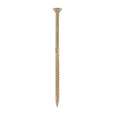 6.0x130 Pozi Countersunk Multi Purpose Screw Zinc & Yellow Plated Timco C2 Range Pack 100