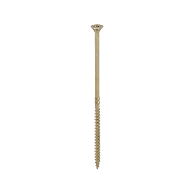 6.0x150 Pozi Countersunk Multi Purpose Screw Zinc & Yellow Plated Timco C2 Range Pack 100