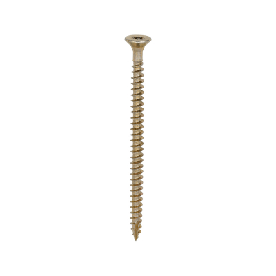 5.0x80 Pozi Countersunk Multi Purpose Screw Zinc & Yellow Plated Timco Classic Range Pack 200