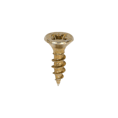 3.5x12 Pozi Countersunk Multi Purpose Screw Zinc & Yellow Plated Timco Classic Range Pack 200