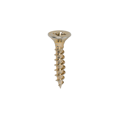 4.0x20 Pozi Countersunk Multi Purpose Screw Zinc & Yellow Plated Timco Classic Range Pack 200