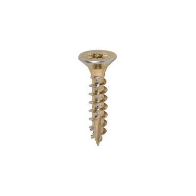 5.0x25 Pozi Countersunk Multi Purpose Screw Zinc & Yellow Plated Timco Classic Range Pack 200