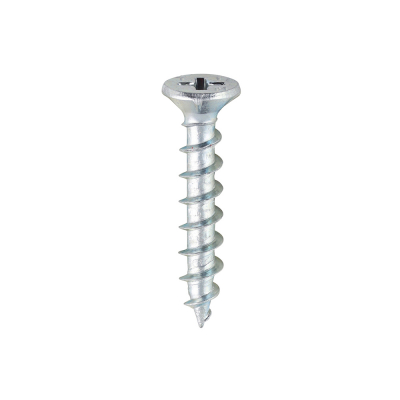 4.3x25 Unreinforced Frame Screw Zinc Plated Timco 200 Range Pack 1000