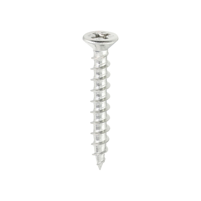 4.3x30 Unreinforced Frame Screw Stainless Steel & Silver Organic Timco 200 Range Pack 1000