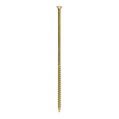 4.8x150 Phillips Bugle Coarse Drywall Screw Zinc & Yellow Plated Pack 100