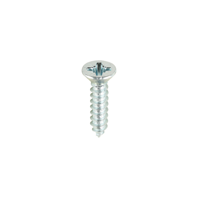 No6x5/8 Pozi Countersunk Ab Point Self Tapping Screw DIN 7982CZ Zinc Plated Pack 200