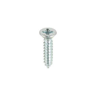 No8x3/4 Pozi Countersunk Ab Point Self Tapping Screw DIN 7982CZ Zinc Plated Pack 200