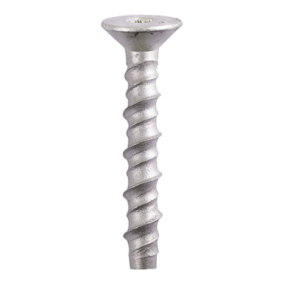 M10x60 Torx Countersunk Masonry Bolt DIN 529 Silver Pack 50