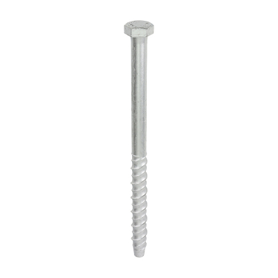 M12x200 Hex Masonry Bolt DIN 529 Silver Pack 25