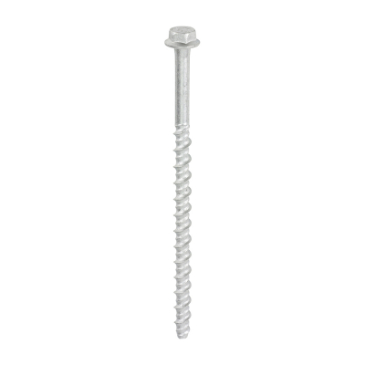M6x130 Hex Flanged Masonry Bolt DIN 529 Silver Pack 100