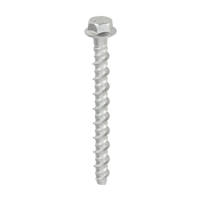 M6x75 Hex Flanged Masonry Bolt DIN 529 Silver Pack 100