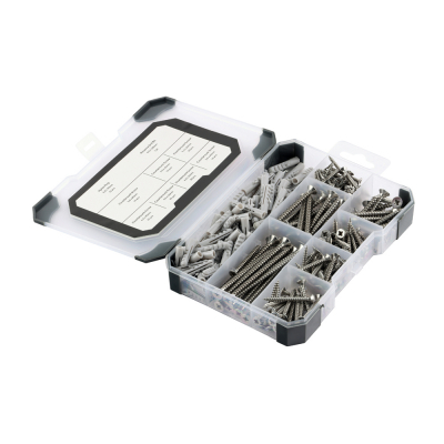 Pozi Countersunk Woodscrew, Plug & Drill Bit Assortment A2 Timco Pack 251