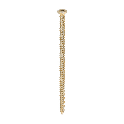 7.5x130 Torx Flat Countersunk Masonry Screw Zinc & Yellow Plated Timco Pack 100