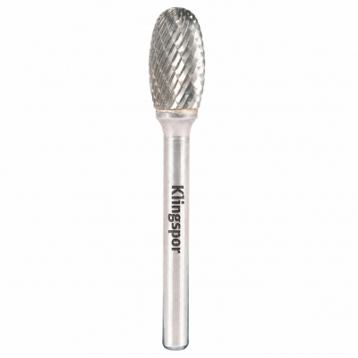 9.6x16x6 Oval Shaped Carbide Burr HF100E Double Serration Cut (Cut 6)