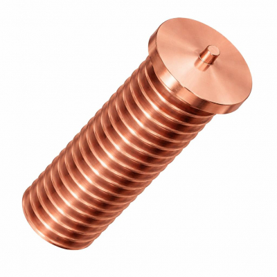 M8x45 CD Weldstud DIN 525 Copper Pack 100