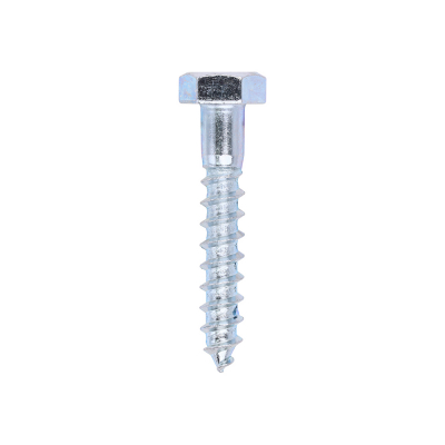10x60 Coachscrew DIN 571 Zinc Plated Pack 100