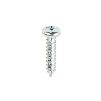 No4x1/2 Pozi Pan Ab Point Self Tapping Screw DIN 7981CZ Zinc Plated Pack 200
