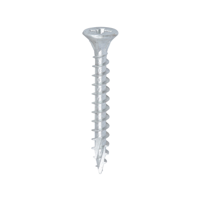 6.0x50 Pozi Countersunk External Multi Purpose Silver Screw Timco C2 Range Pack 120