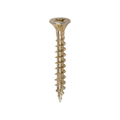 4.0x30 Pozi Countersunk Multi Purpose Screw Zinc & Yellow Plated Timco C2 Range Pack 200