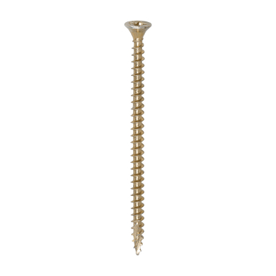 4.0x70 Pozi Countersunk Multi Purpose Screw Zinc & Yellow Plated Timco C2 Range Pack 200