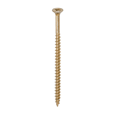5x90 Pozi Countersunk Chipboard Screw Zinc & Yellow Plated Timco Solo Range Pack 100