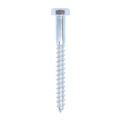10x100 Coachscrew DIN 571 Zinc Plated Pack 50