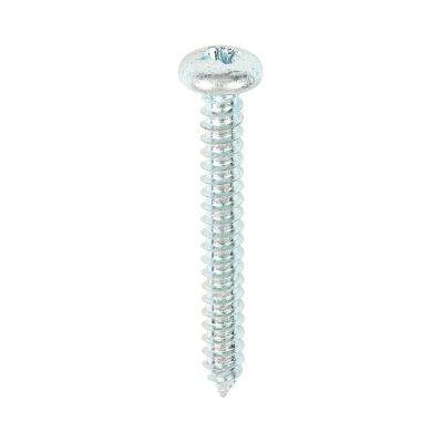 No10x11/2 Pozi Pan Ab Point Self Tapping Screw DIN 7981CZ Zinc Plated Pack 200