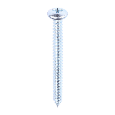No10x2 Pozi Pan Ab Point Self Tapping Screw DIN 7981CZ Zinc Plated Pack 200