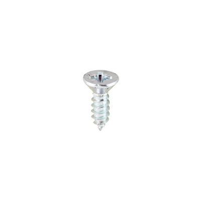 No6x1/2 Pozi Countersunk Ab Point Self Tapping Screw DIN 7982CZ Zinc Plated Pack 200
