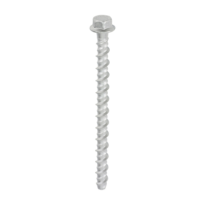 M6x100 Hex Flanged Masonry Bolt DIN 529 Silver Pack 100