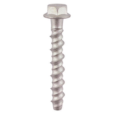 M6x50 Hex Flanged Masonry Bolt DIN 529 Silver Pack 100