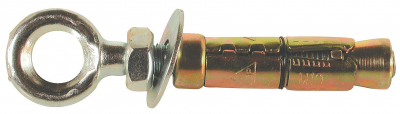 M10 Eye Shield Anchor Zinc & Yellow Plated Pack 10