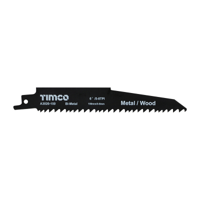 Reciprocating Saw Blade Wood/Nails Rough/Course Straight Cut <100mm Pack 5