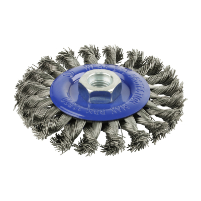 115mm (M14x0.5) Angle Grinder Twisted Knot Stainless Steel Wire Wheel Brush