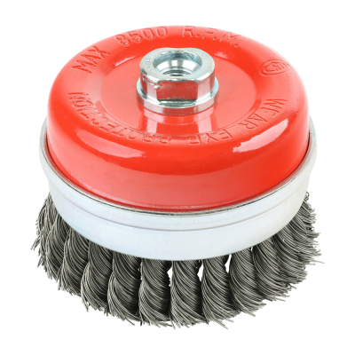 100mm (M14x0.5) Angle Grinder Twisted Knot Steel Wire Cup Brush