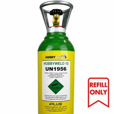 Hobbyweld 15 Plus (Medium) Cylinder UN 1956 Class 2.2 Refill