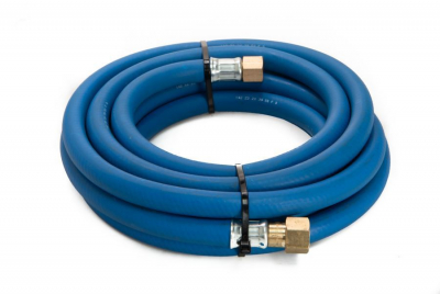 6mm Oxygen Hose 5Mtr 1/4" Check Valve Blue