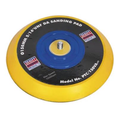 150 Hard With No Holes Velcro Orbital Sander Backing Pad Sealey