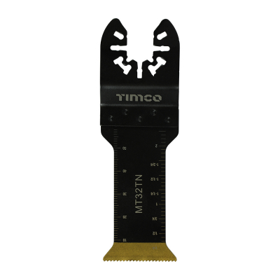 Multi Tool Straight Titanium Coated Bi Metal Blade Fine Cut 32mm