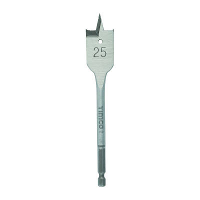 25.0x152 Flat Wood Drill Bit Timco