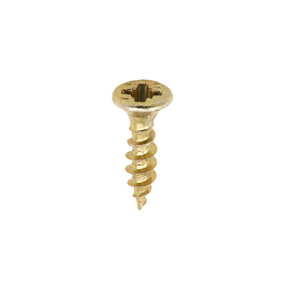 3.5x16 Pozi Countersunk Multi Purpose Screw Zinc & Yellow Plated Timco C2 Range Pack 200