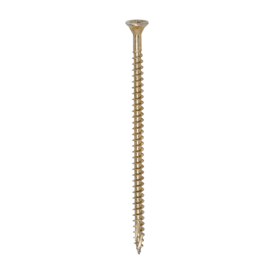 4.0x80 Pozi Countersunk Multi Purpose Screw Zinc & Yellow Plated Timco C2 Range Pack 400