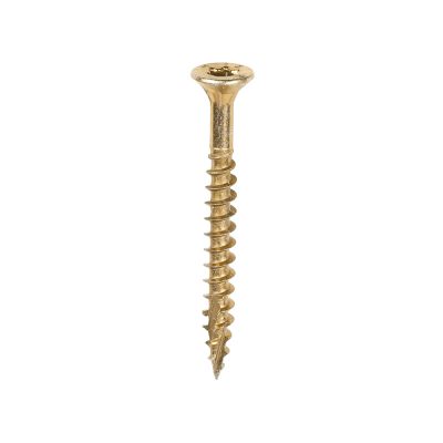 4.0x40 Torx Countersunk Multi Purpose Clamp Screw Zinc & Yellow Plated Timco C2 Range Pack 200