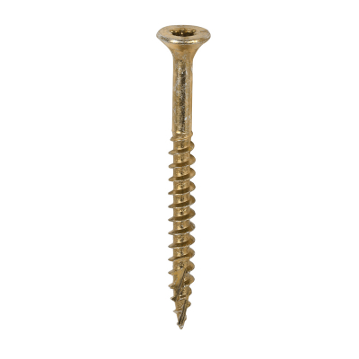 4.0x45 Torx Countersunk Multi Purpose Clamp Screw Zinc & Yellow Plated Timco C2 Range Pack 200
