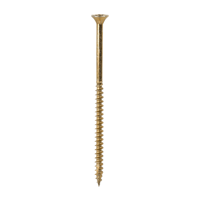 4.0x80 Torx Countersunk Multi Purpose Clamp Screw Zinc & Yellow Plated Timco C2 Range Pack 200