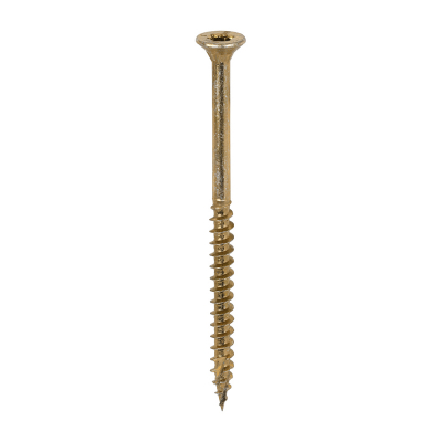 4.5x70 Torx Countersunk Multi Purpose Clamp Screw Zinc & Yellow Plated Timco C2 Range Pack 200