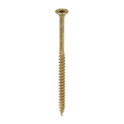 4.5x80 Torx Countersunk Multi Purpose Clamp Screw Zinc & Yellow Plated Timco C2 Range Pack 200