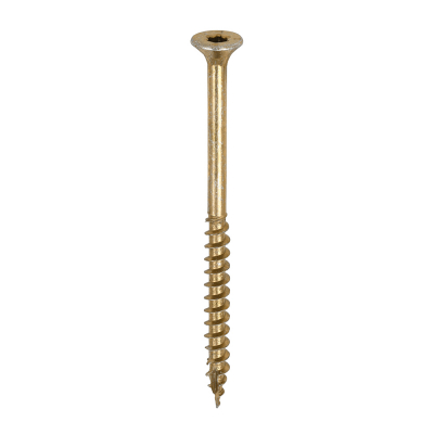 5.0x75 Torx Countersunk Multi Purpose Clamp Screw Zinc & Yellow Plated Timco C2 Range Pack 200