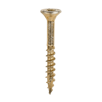 6.0x50 Torx Countersunk Multi Purpose Clamp Screw Zinc & Yellow Plated Timco C2 Range Pack 200