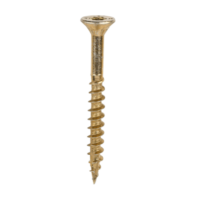 6.0x60 Torx Countersunk Multi Purpose Clamp Screw Zinc & Yellow Plated Timco C2 Range Pack 200